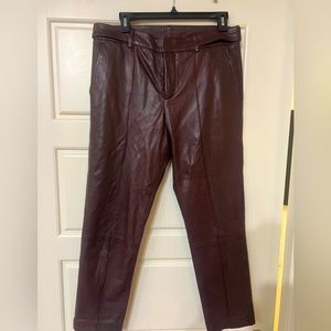 Vince Leather Ankle Length Pant